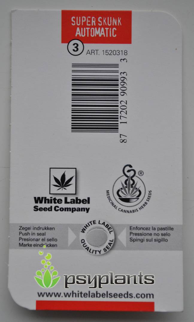 Super Skunk Automatic (White Label Seeds) - 3 fem.