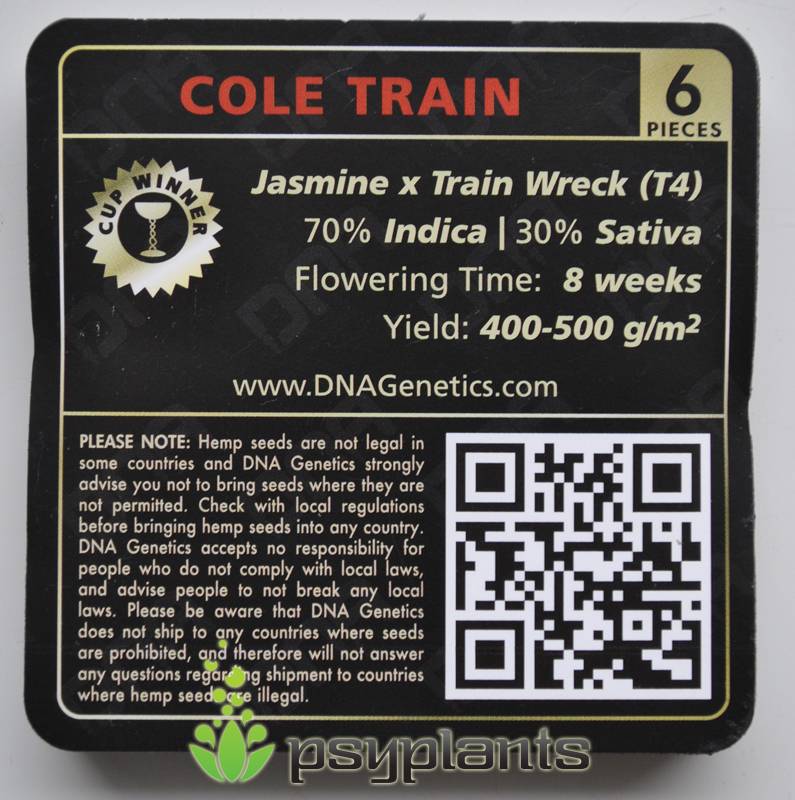 3 упаковки Cole Train (DNA Genetics) - 6 fem.